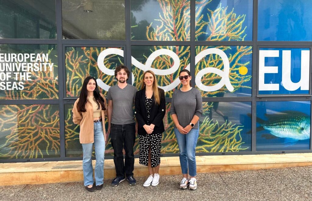 Joana, Marcel, Marleni Azevedo (Coordinator of the International Relations Office) and Milene Lança (SEA-EU Office at UAlg).